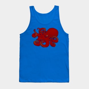 Red Octopus Tank Top